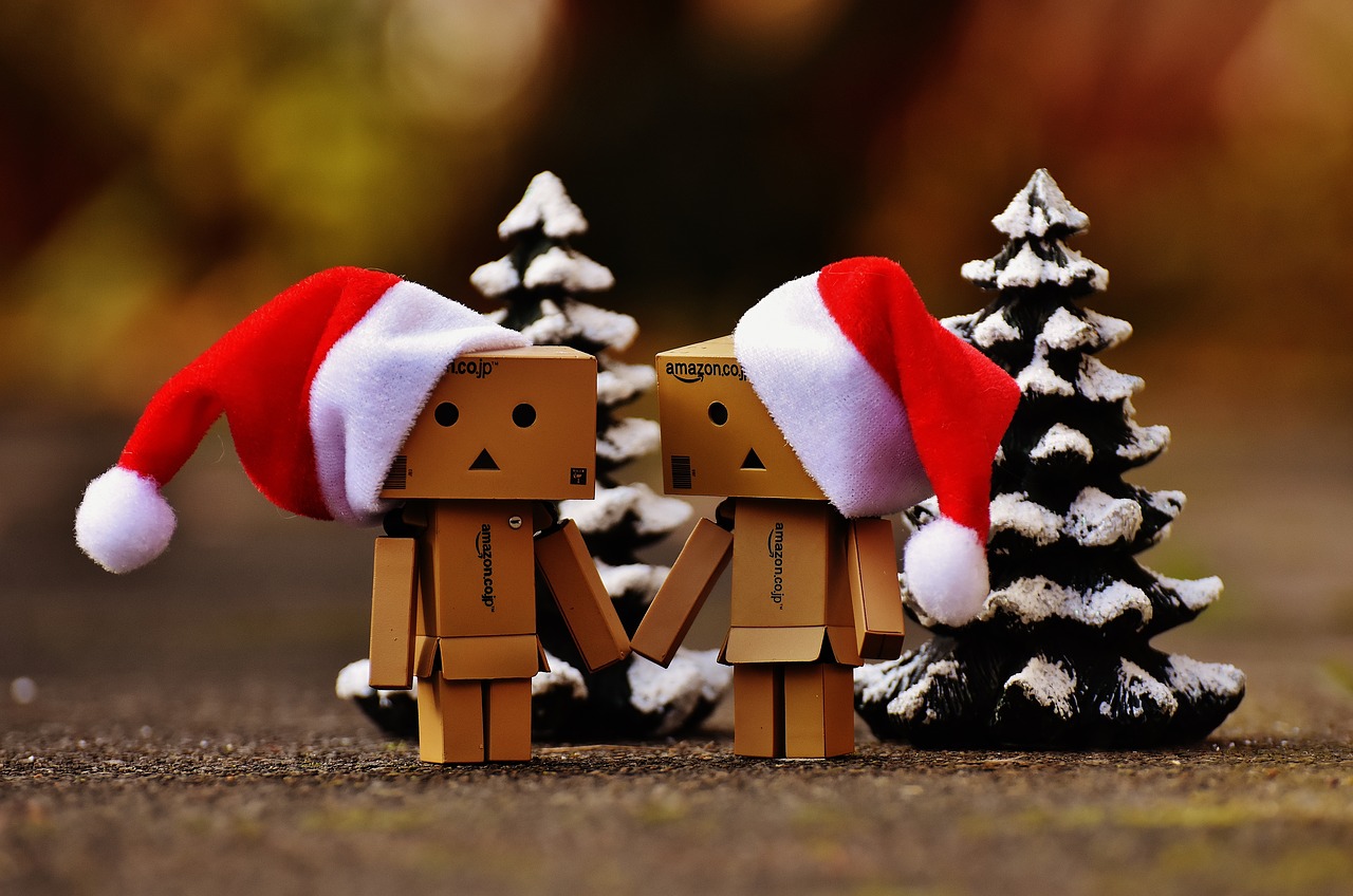 Danbo, Kalėdos, Figūra, Kartu, Ranka Rankon, Meilė, Bendravimas, Dviems, Juokinga, Skaičiai