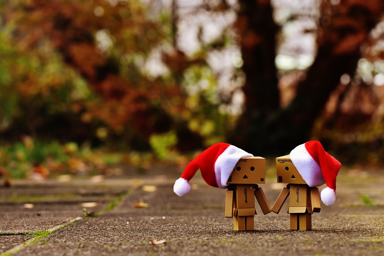 Danbo, Kalėdos, Figūra, Kartu, Ranka Rankon, Meilė, Bendravimas, Dviems, Juokinga, Skaičiai