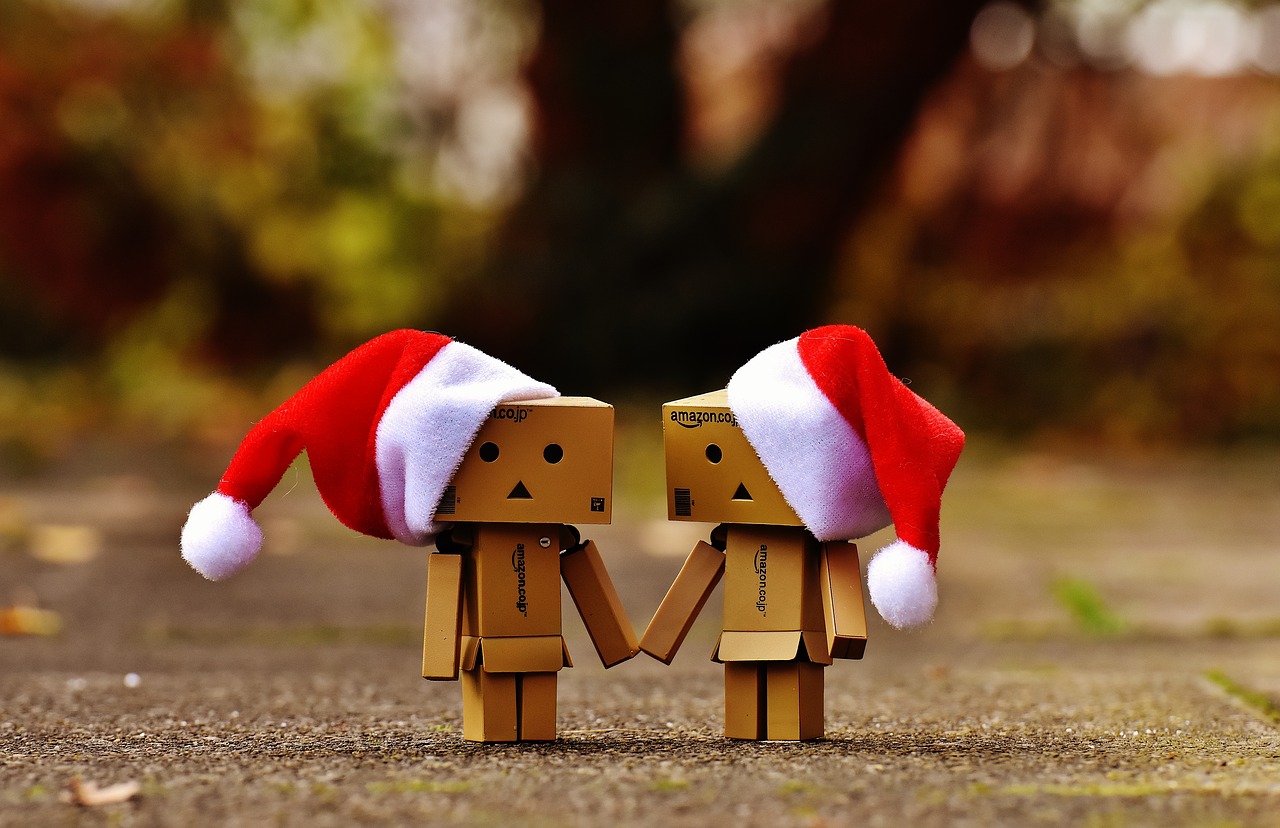 Danbo, Kalėdos, Figūra, Kartu, Ranka Rankon, Meilė, Bendravimas, Dviems, Juokinga, Skaičiai