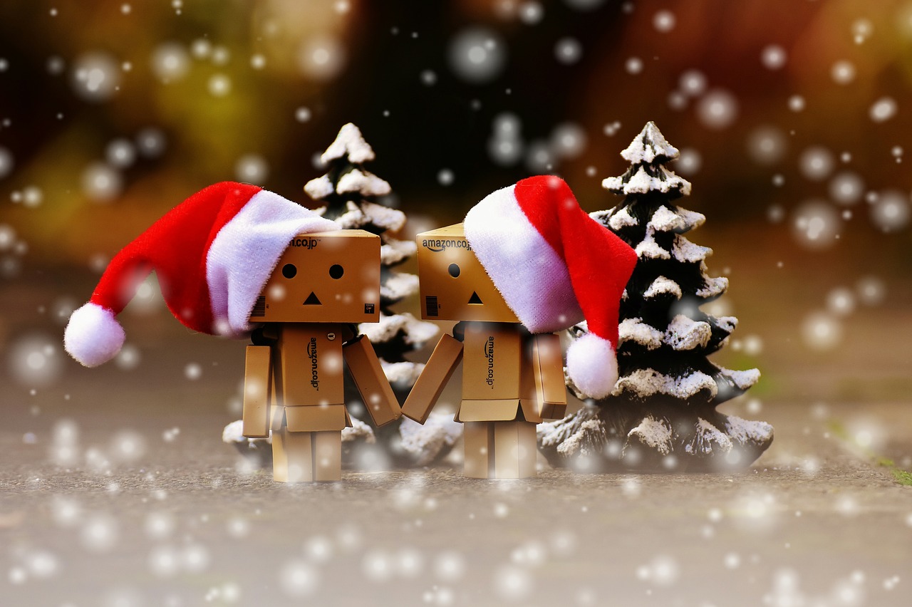 Danbo, Kalėdos, Figūra, Kartu, Ranka Rankon, Meilė, Bendravimas, Dviems, Juokinga, Skaičiai