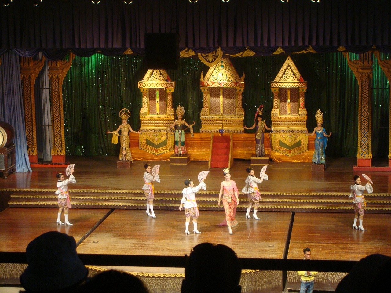Šokis, Spektaklis, Kultūra, Rodyti, Pattaya, Tailandas, Į Pietryčius, Asija, Teatras, Teatras