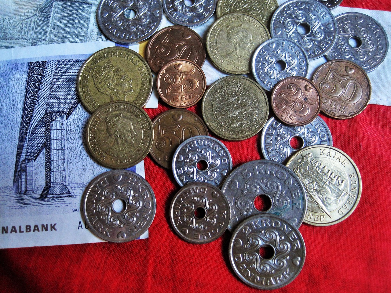 Danijos Valiuta, Danijos Krona, Danijos Monetos, Atrodo Danish, Danijos Banknotai, Danijos Pinigai, Atrodo, Monetos, Pinigai, Valiuta