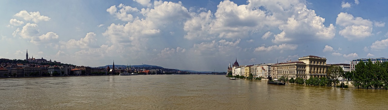 Danube, Budapest, Vengrija, Upė, Architektūra, Lankytinos Vietos, Pastatas, Tiltas, Danube Banko, Orientyras
