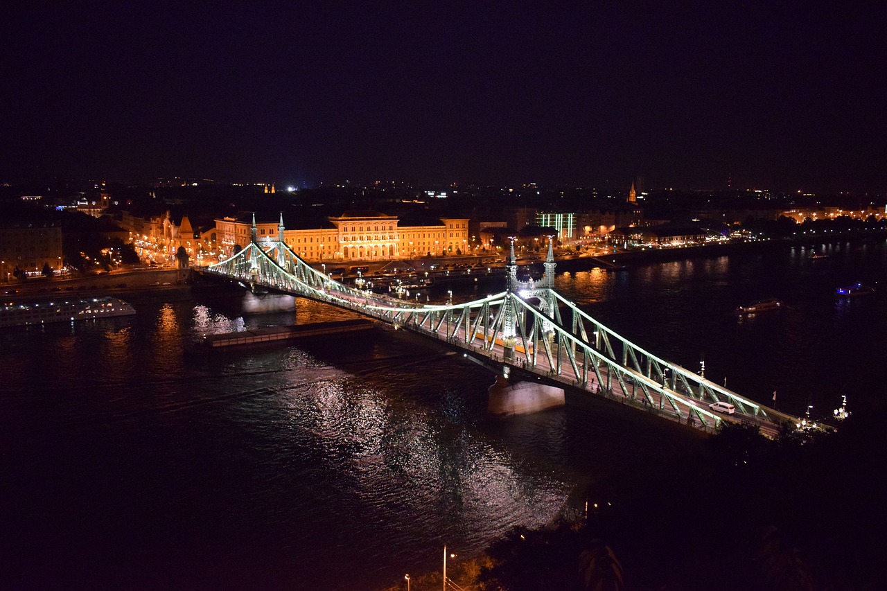 Dunojaus,  Upė,  Tiltas,  Miestas,  Vakare,  Budapeštas,  Vengrija,  Nuotaika, Nemokamos Nuotraukos,  Nemokama Licenzija