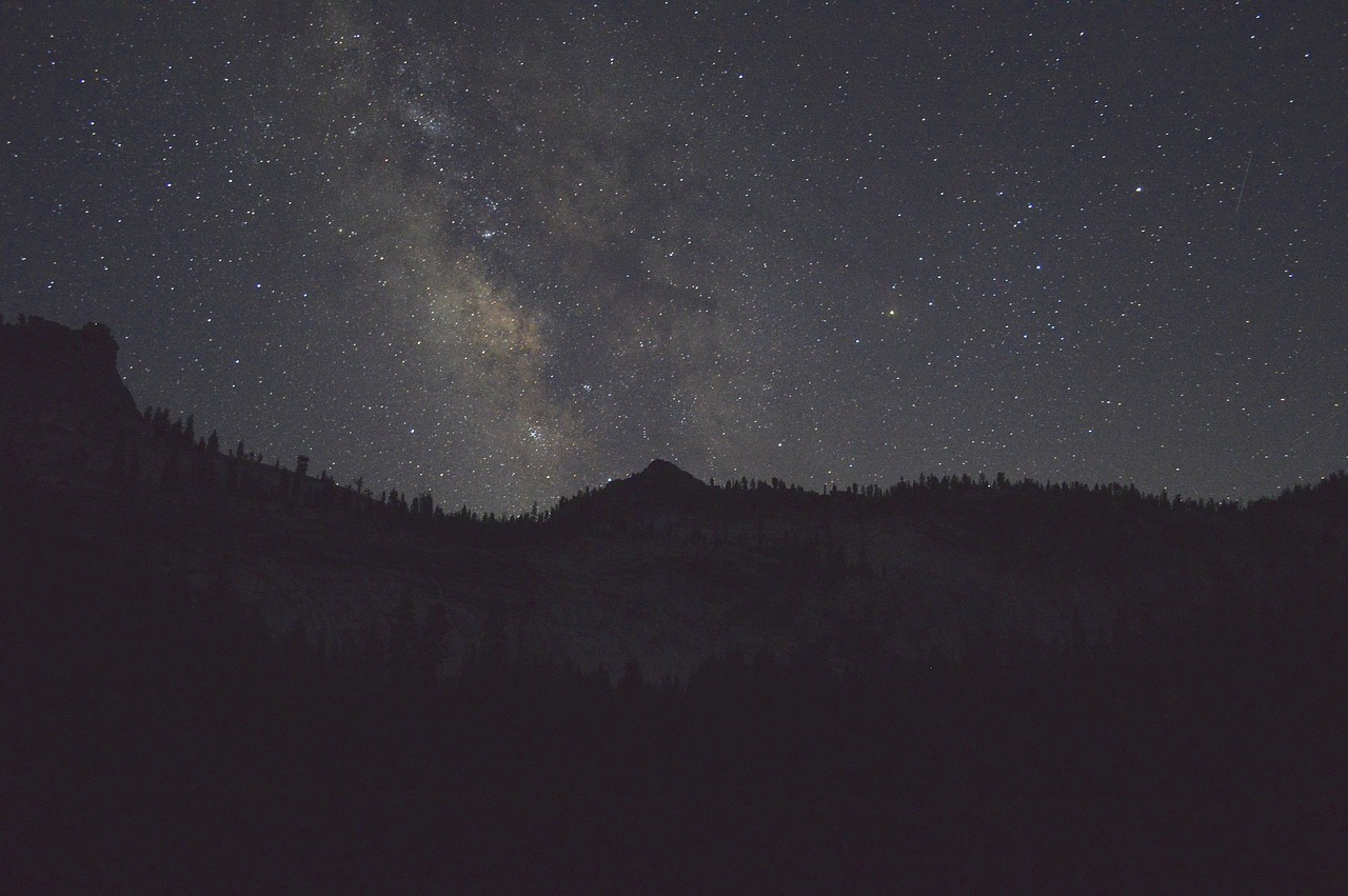 Tamsi, Naktis, Žvaigždė, Stargazing, Astrofotografija, Kalnas, Kelionė, Nemokamos Nuotraukos,  Nemokama Licenzija