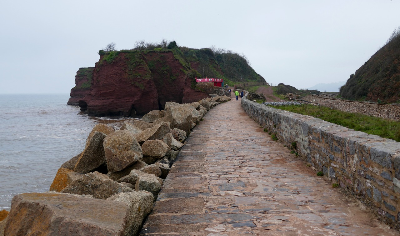 Dawlish Warren, Devon, Papludimys, Kranto, Pajūryje, Uk, Smėlis, Warren, Anglija, Anglų