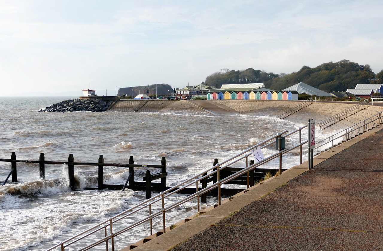 Dawlish Warren, Devon, Papludimys, Kranto, Pajūryje, Uk, Smėlis, Warren, Anglija, Anglų