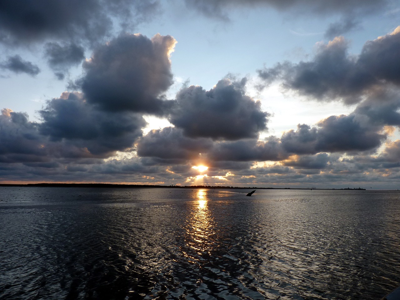 Aušra, Jūra, Vakarų Fryzų, Plūduras, Wadden, Sala, Vanduo, Debesys, Nemokamos Nuotraukos,  Nemokama Licenzija