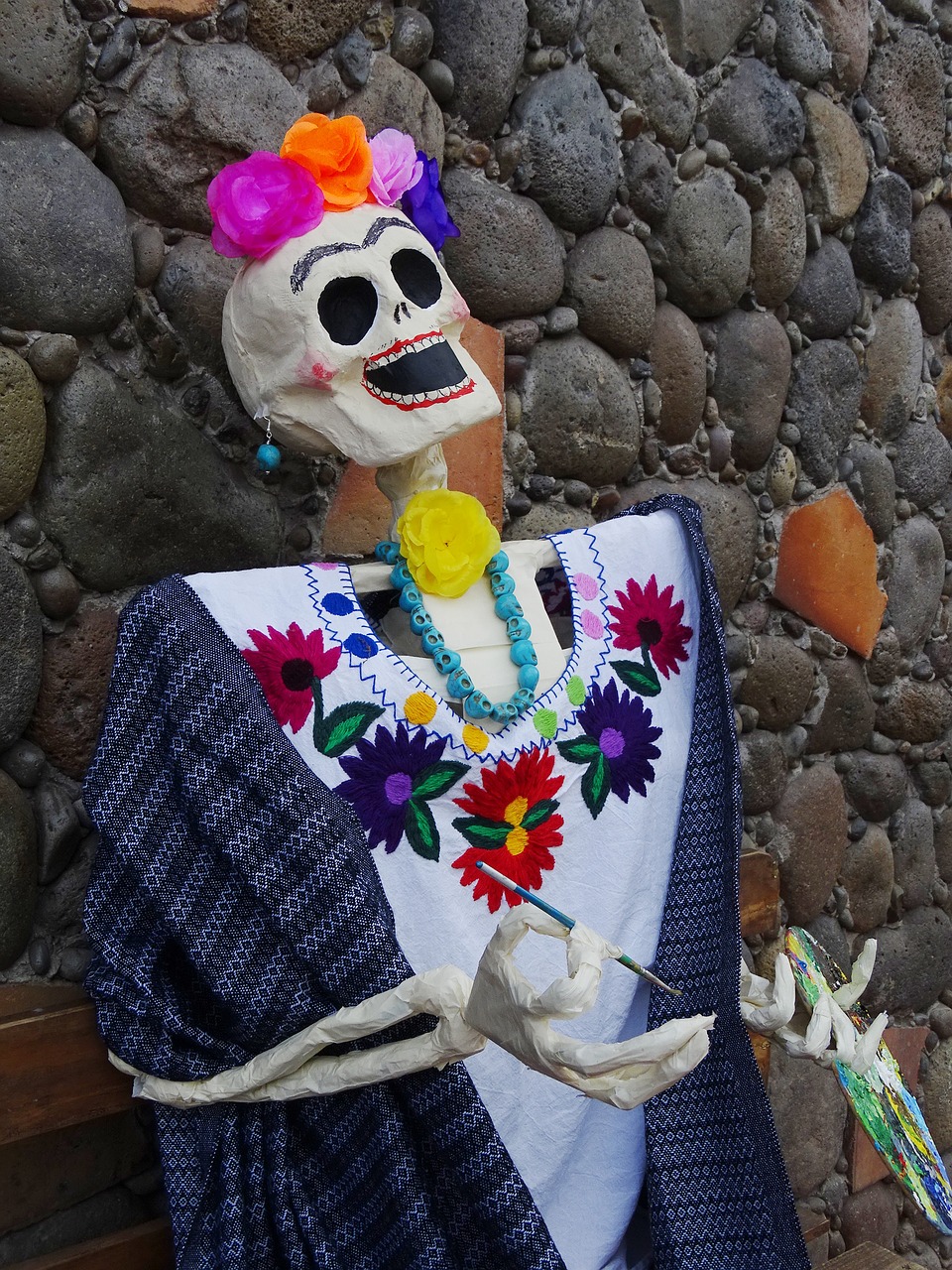 Mirusiųjų Diena, Calaca, Tradicija, Kaukolė, Lapkritis, Meksika, Veracruz, Popierius Mache, Giltinė, Frida