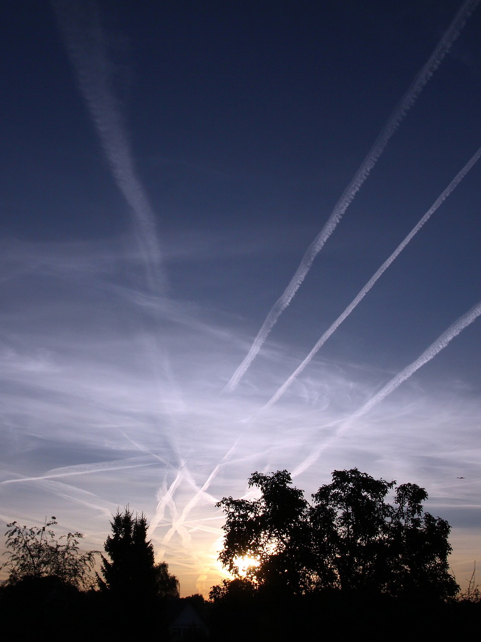 Saulėlydis, Spinduliai, Morgenstimmung, Contrail, Šviesus, Nuotaika, Dangus, Nemokamos Nuotraukos,  Nemokama Licenzija