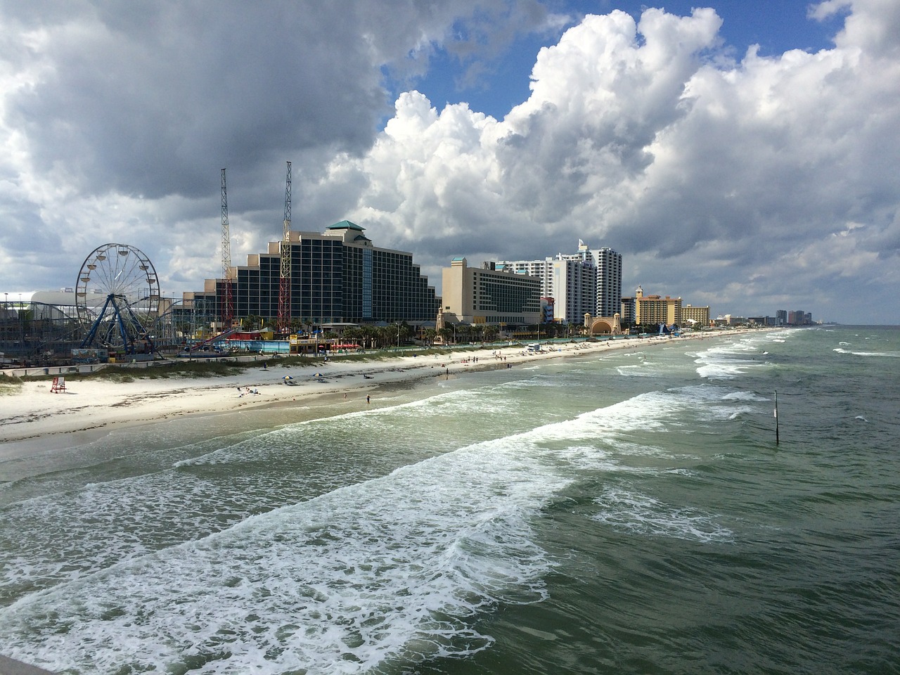 Daytona Paplūdimys, Florida, Usa, Jūra, Debesys, Dangus, Nemokamos Nuotraukos,  Nemokama Licenzija