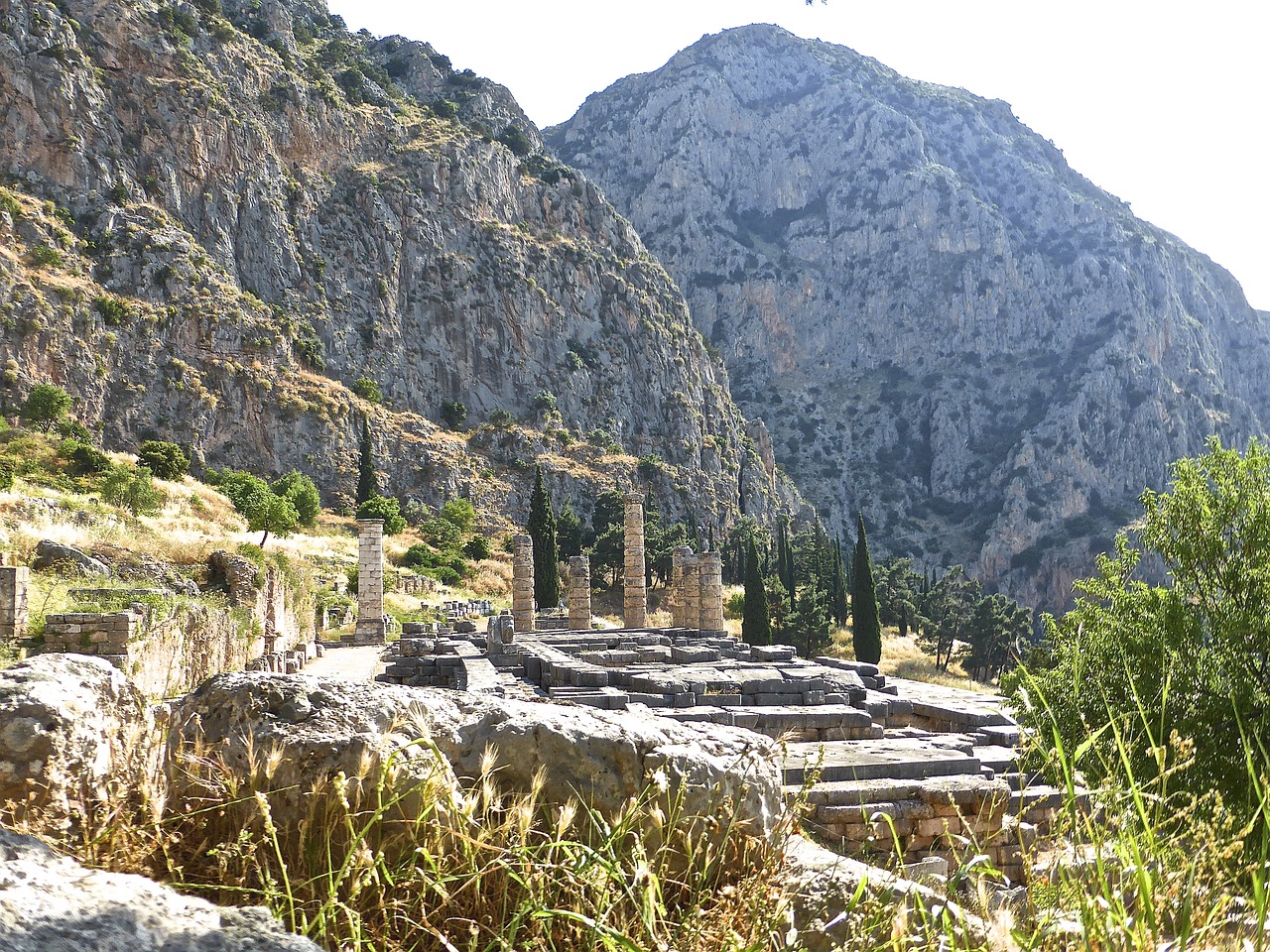 Delphi, Griuvėsiai, Paveldas, Archeologiniai, Senovinis, Šventykla, Archeologija, Unesco, Klasikinis, Istorinis