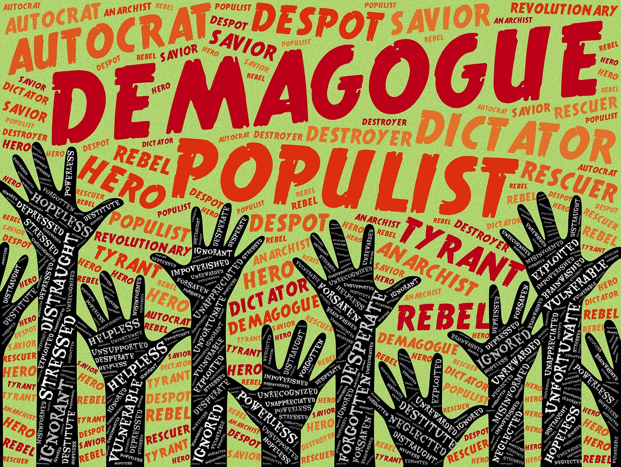 Demagogas, Populistinis, Autokratas, Diktatorius, Despotas, Beviltiška, Skurdas, Pažeidžiamas, Baisu, Beviltiška