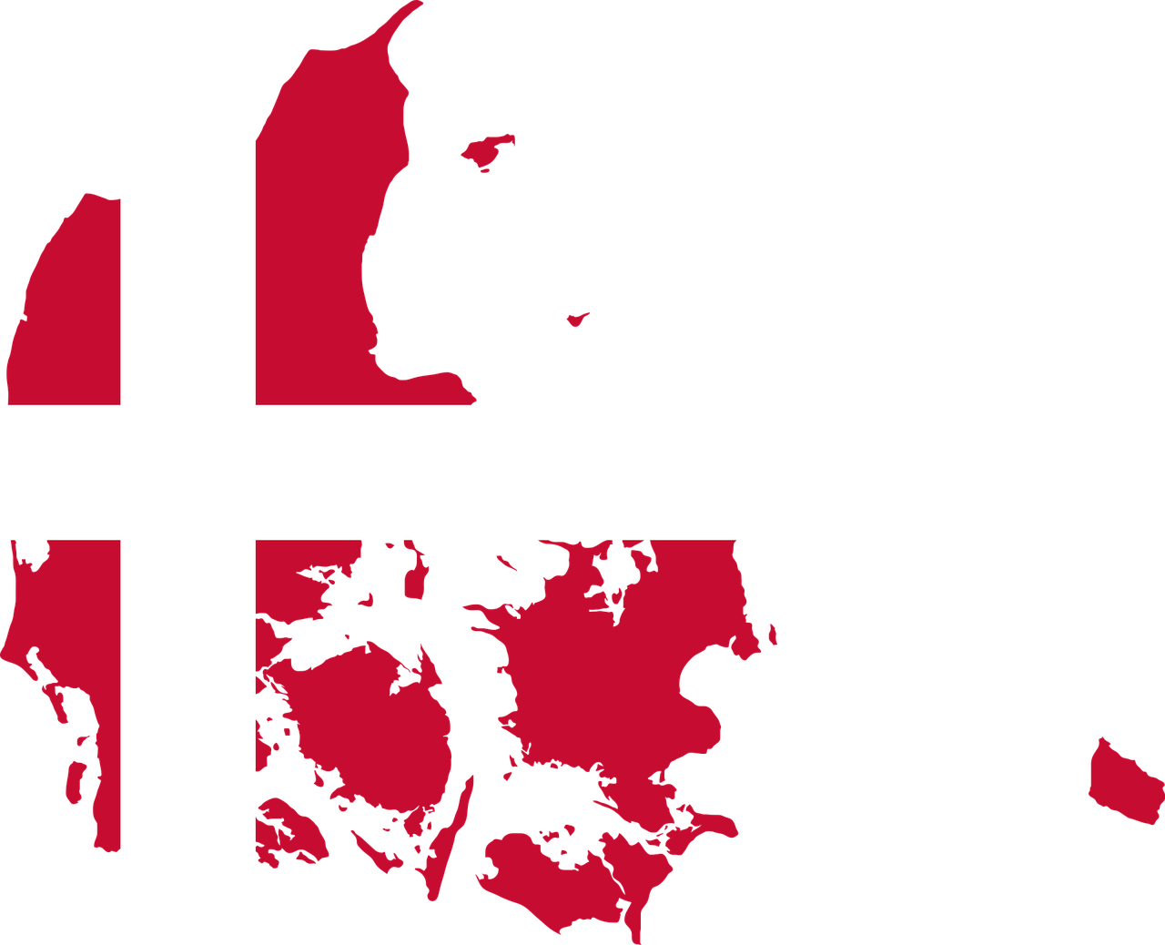Denmark, Šalis, Europa, Vėliava, Sienos, Žemėlapis, Tauta, Geografija, Kartografija, Svg