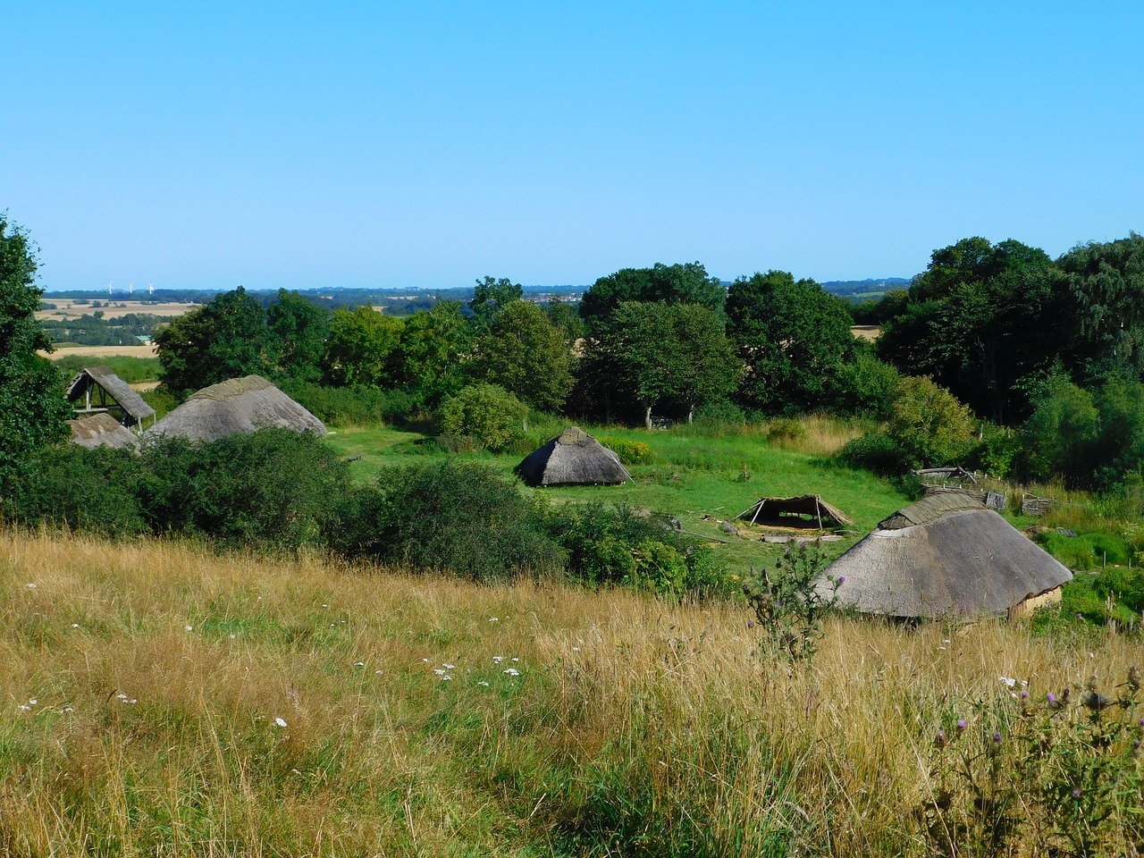 Denmark, Kopenhaga, Vikingai, Vikingo Kaimas, Namelis, Vikingo Muziejus, Viking Gyvenimas, Vikingo Namas, Viking, Žalias