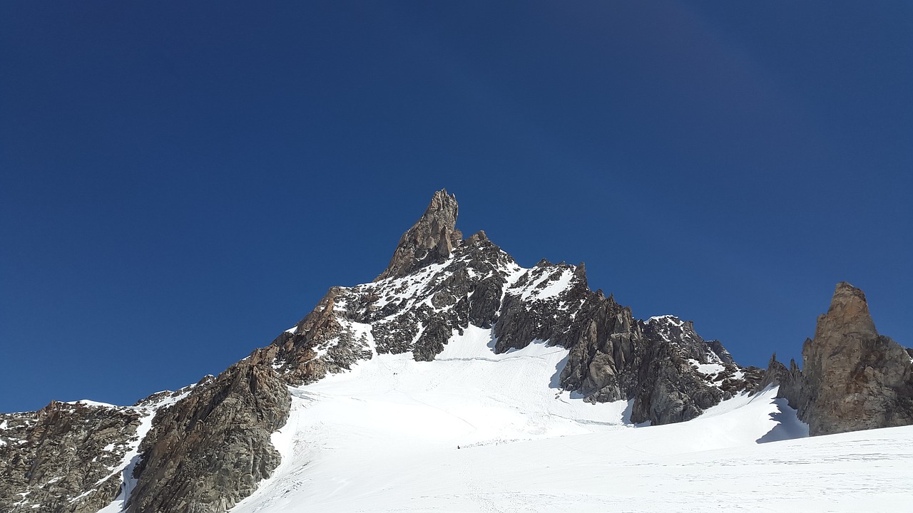 Dent Du Géant, Aiguille Du Géant, Chamonix, Serija 4000, Kalnas, Aukščiausiojo Lygio Susitikimas, Roko Taškai, Eksponuotos, Kraštovaizdis, Sniegas