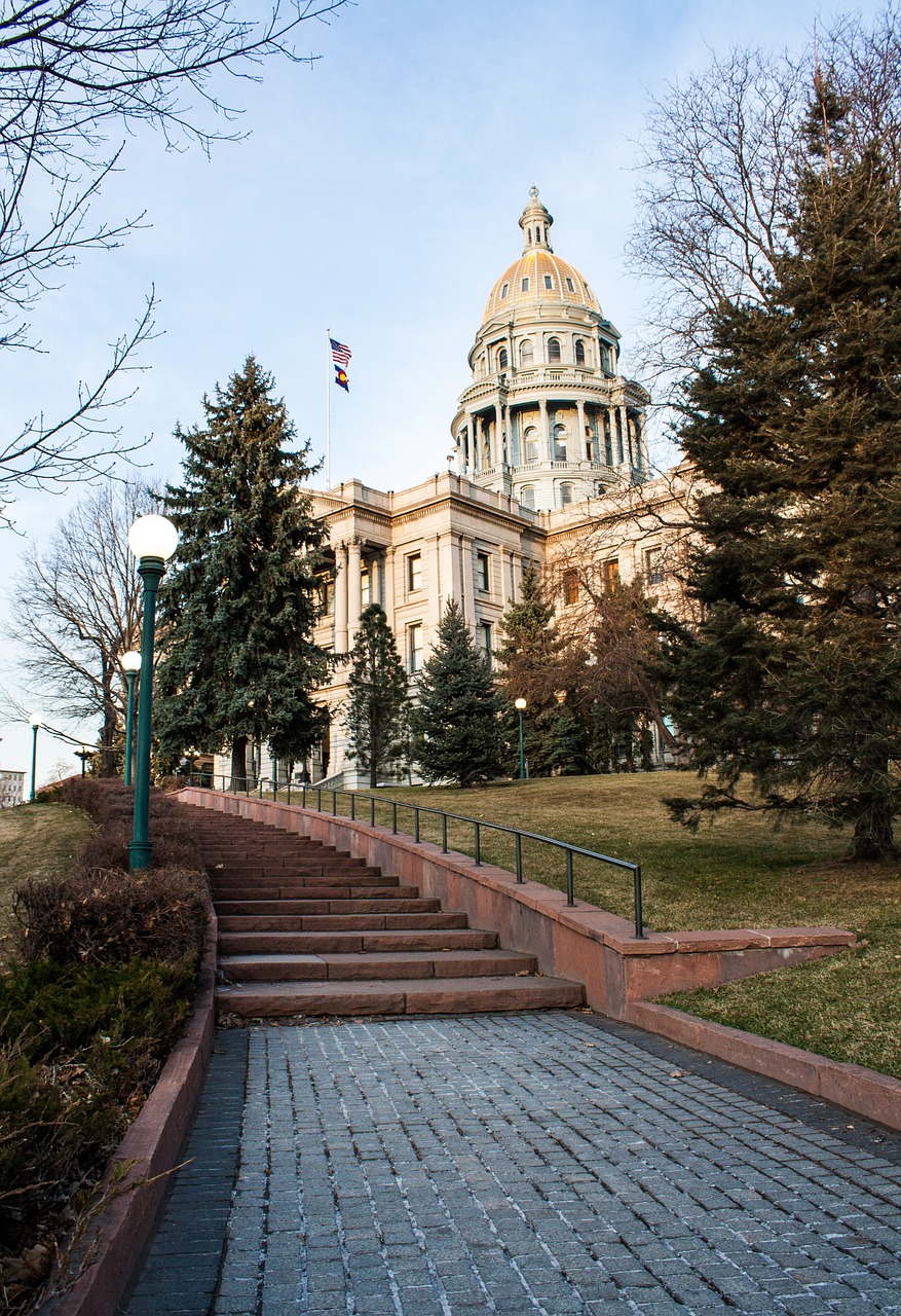 Denveras, Colorado, Capitol, Centro, Miesto, Architektūra, Amerikietis, Kapitalas, Denver Colorado, Miestas