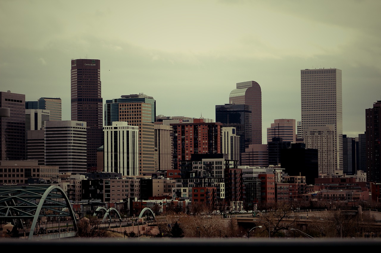 Denveras,  Panorama,  Miestas,  Debesuota,  Miesto,  Colorado,  Centro,  Amerikietis,  Architektūra,  Dangoraižis