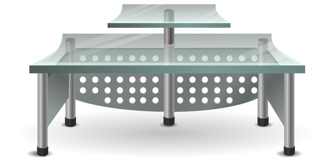 Stalas, Biuras, Glas, Metalas, Verslas, Darbas, Stalas, Interjeras, Šiuolaikiška, Profesionalus