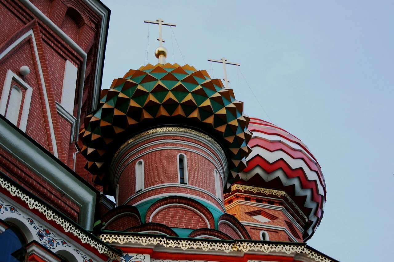 Išsamiai, Pastatas, Katedra, Architektūra, Rusų Ortodoksų, Lentynos, Arkos, Dekoratyvinis, Ornate, Raudona