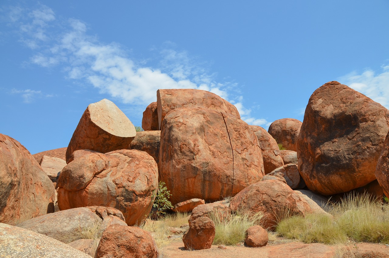 Velnių Marmurai, Karlu Karlu, Akmenys, Rokas, Australia, Riedulys, Kraštovaizdis, Geologija, Erozija, Outback