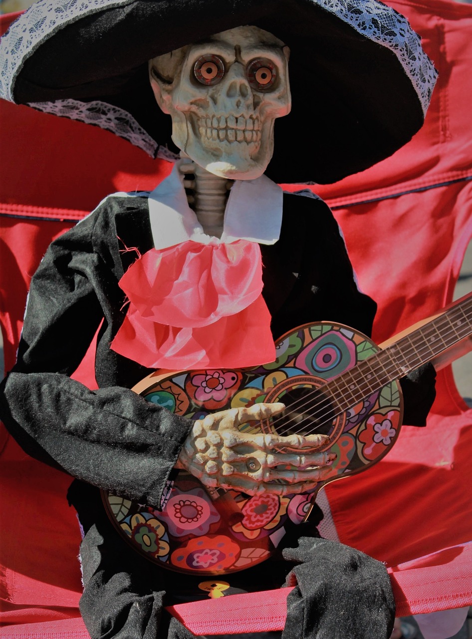 Dia De Los Muertos, Mirusiųjų Diena, Lapkričio 1 D ., Miręs, Kaukolė, Muertos, Dia, Halloween, Skeletas, Los