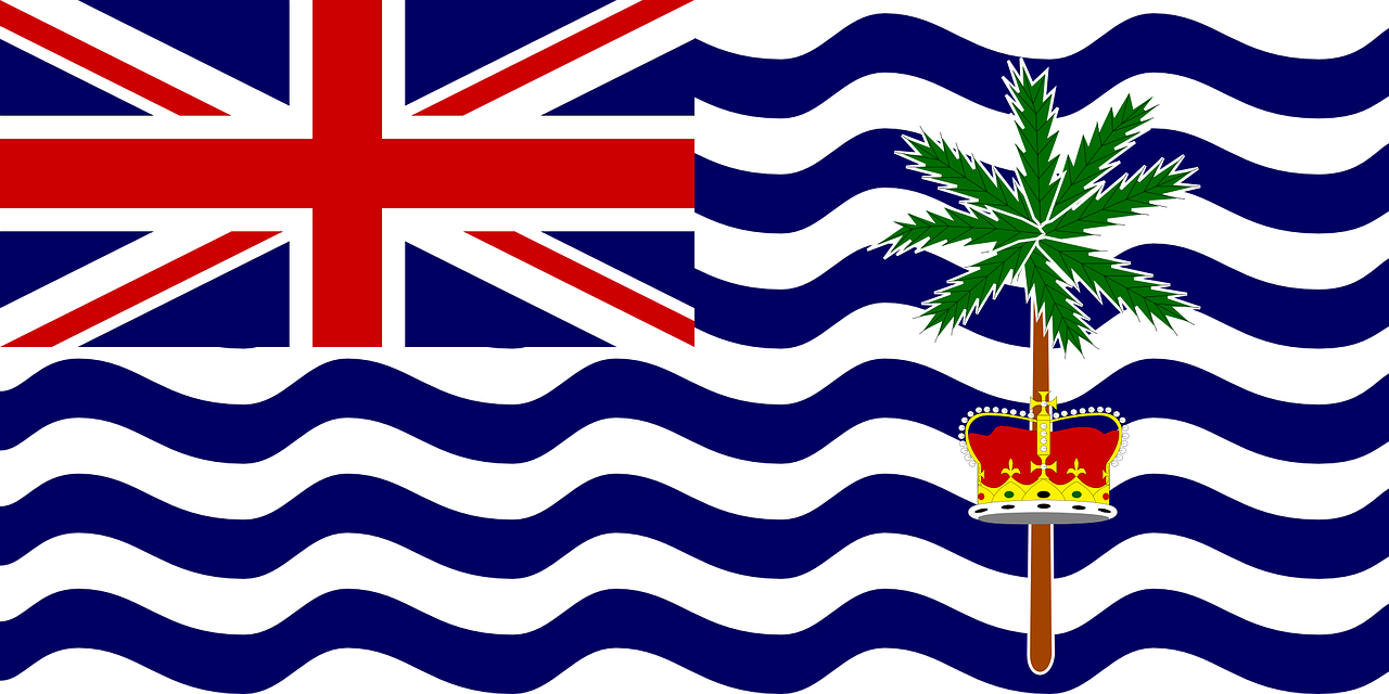 Diego Garcia, Vėliava, Britanijos Indijos Vandenyno Teritorija, Salos, Užsienyje, United, Karalystė, Indijos, Vandenynas, Nemokama Vektorinė Grafika