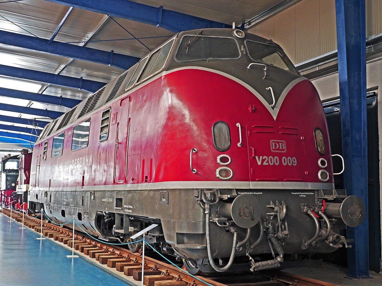 Dyzelinis Lokomotyvas, V200, Db, Ekonominis Stebuklas, 1950 M., Deutsche Bundesbahn, Großdiesellok, Dvigubas Variklis, Traukinys, Geležinkelis