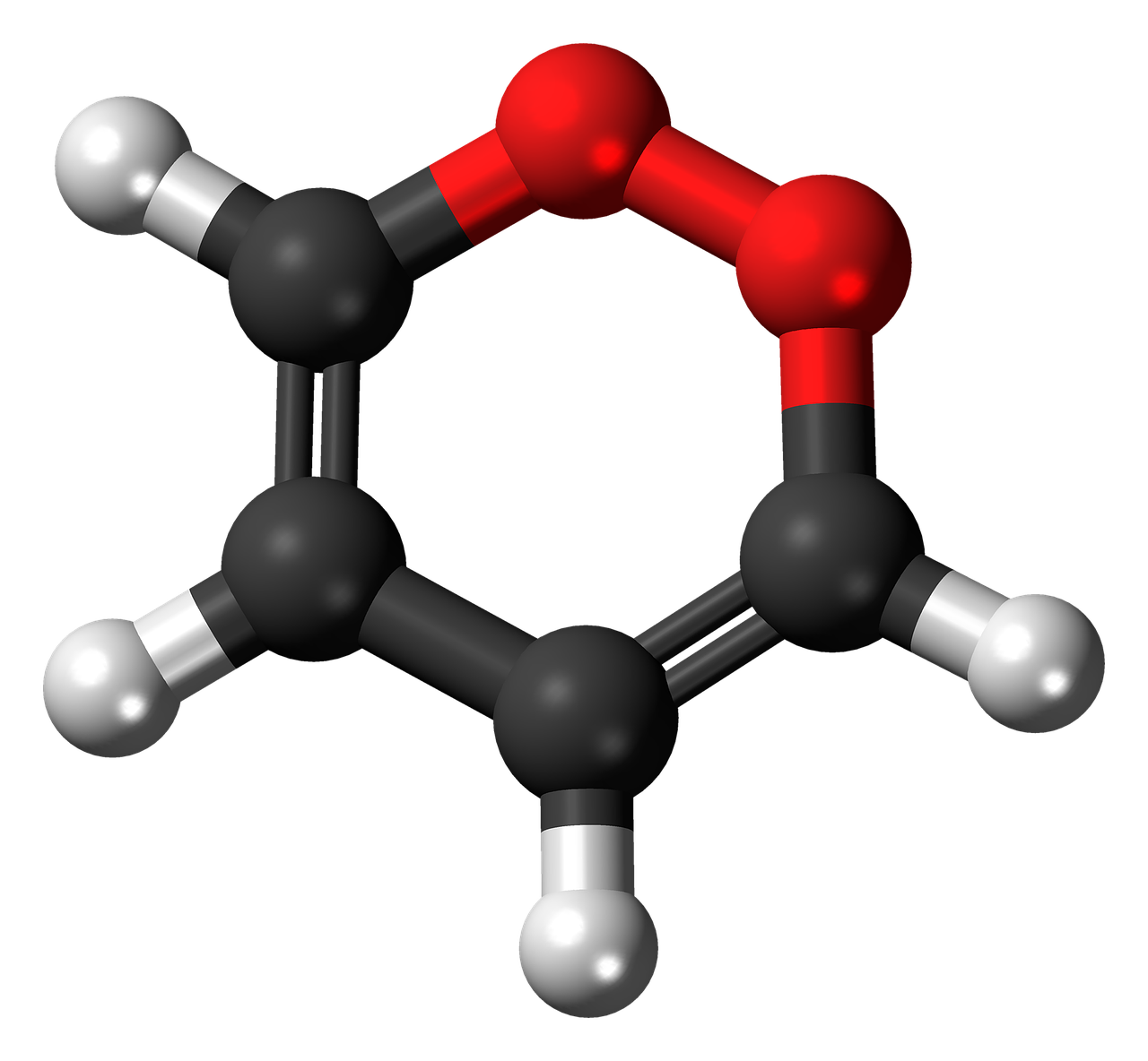Dioksinas, Heterociklas, Rutulys, Stick, Modelis, Molekulė, Cheminis, Struktūra, Atomai, Elementai