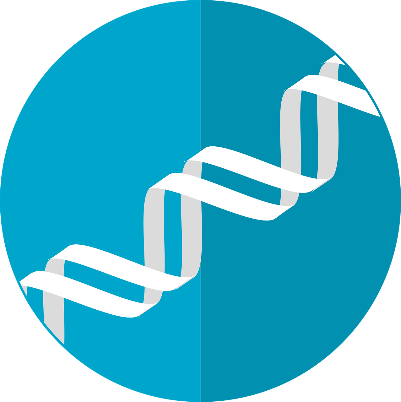 Dna Piktograma, Genas, Spiralė, Dviguba Spiralė, Genetinis, Genetika, Omics, Genomas, Mokslas, Biologija