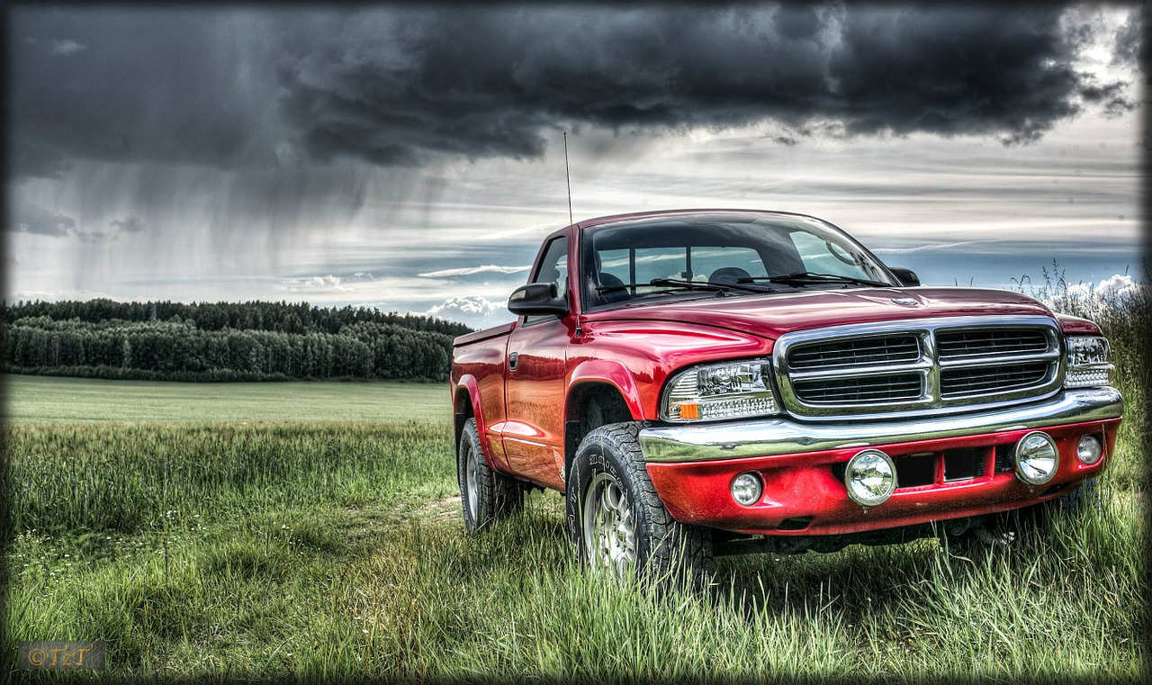 Dodge, Dakota, Sxt, Hdr, Audra, Lietus, Laukas, Nemokamos Nuotraukos,  Nemokama Licenzija