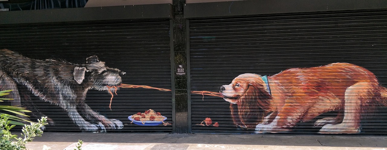 Šunys, Linksma, Gatvė, Menas, Grafiti, Croydon, Uk, Nemokamos Nuotraukos,  Nemokama Licenzija