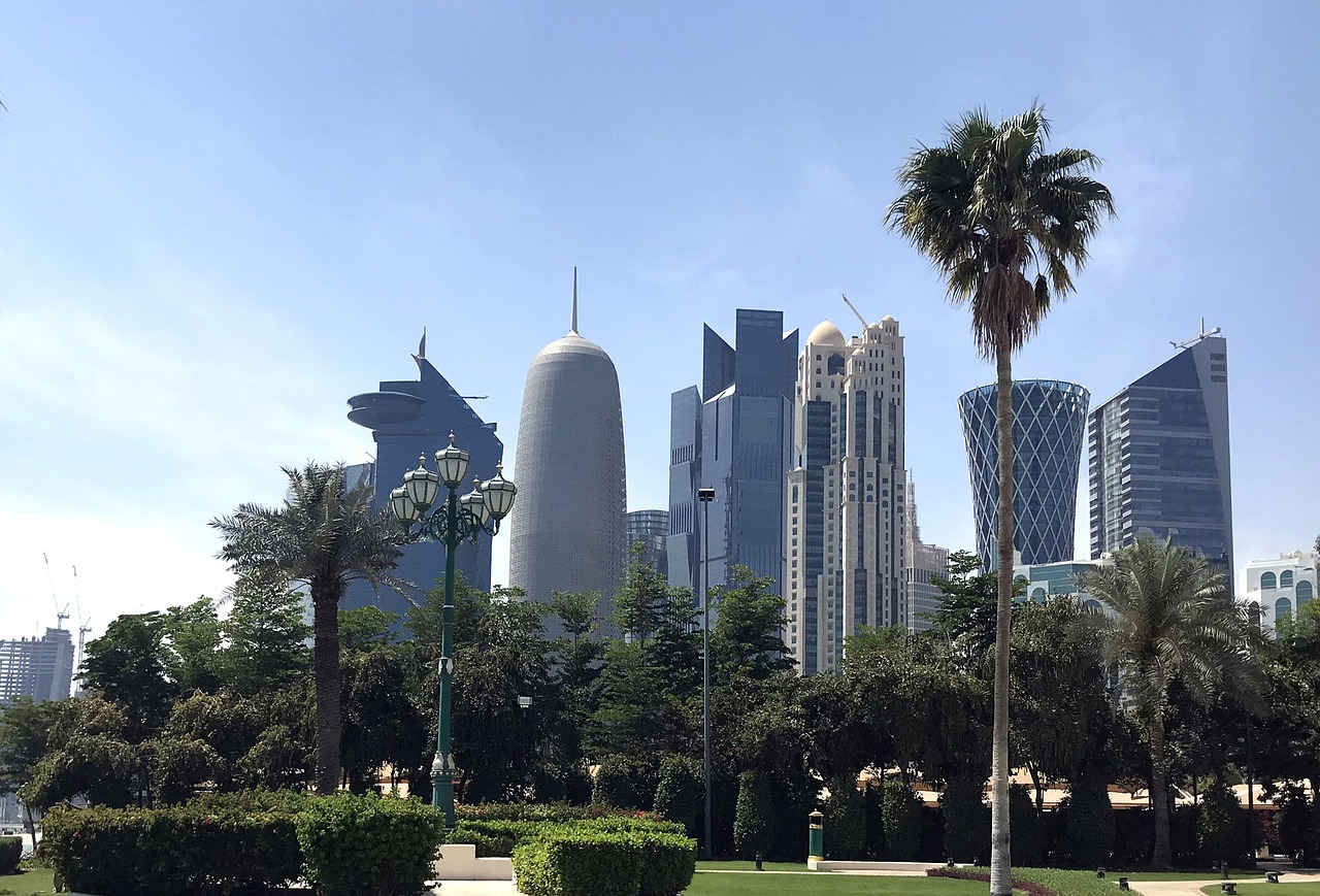 Doha,  Skyline,  Kataras,  Dangoraižiai,  Modernus,  Viduriniosios,  Arabiškas,  Gulf,  Miestas,  Kelionė