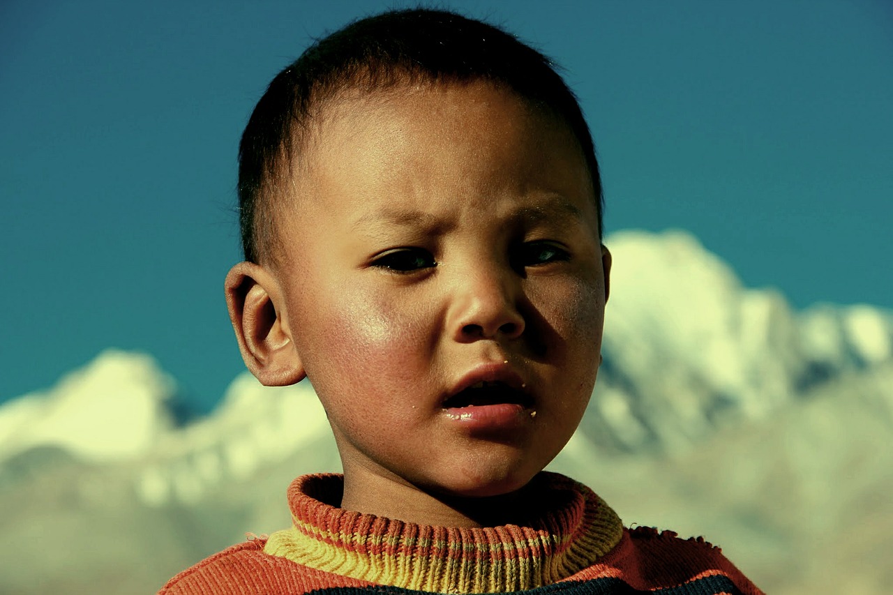 Doji, Ladakh, Indija, Tibetas, Vaikas, Nemokamos Nuotraukos,  Nemokama Licenzija