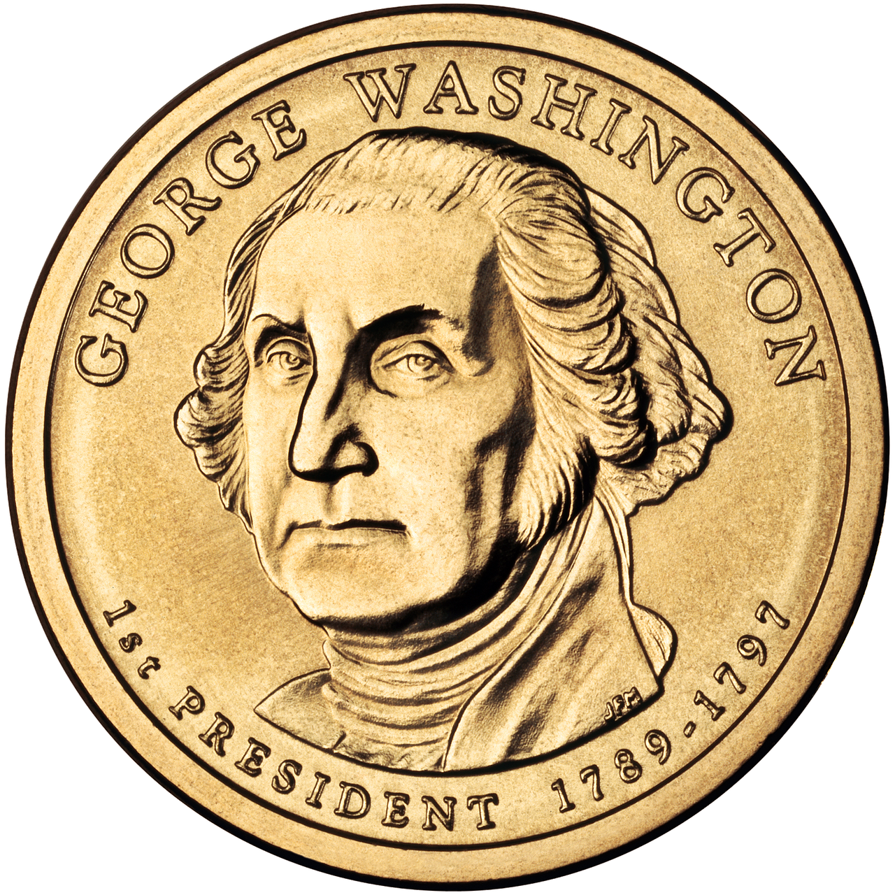 Doleris, Moneta, Džordžas Vašingtonas, Veidas, Politikė, Pirmasis Jungtinių Valstijų Prezidentas, 1789-1797, Prezidento, Pinigai, Doleriai