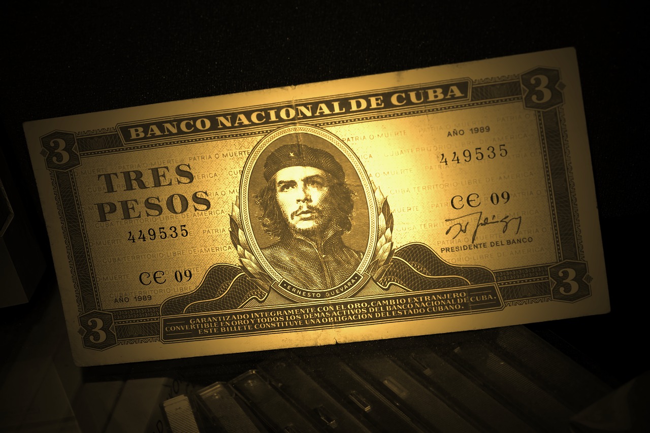 Dolerio Kupiūra, Che Guevara, Pinigai, Banknotas, Tres Pesos, 3 Peso Išvaizda, Senas Banknotas, Revoliucinis, Vadas, Piktograma