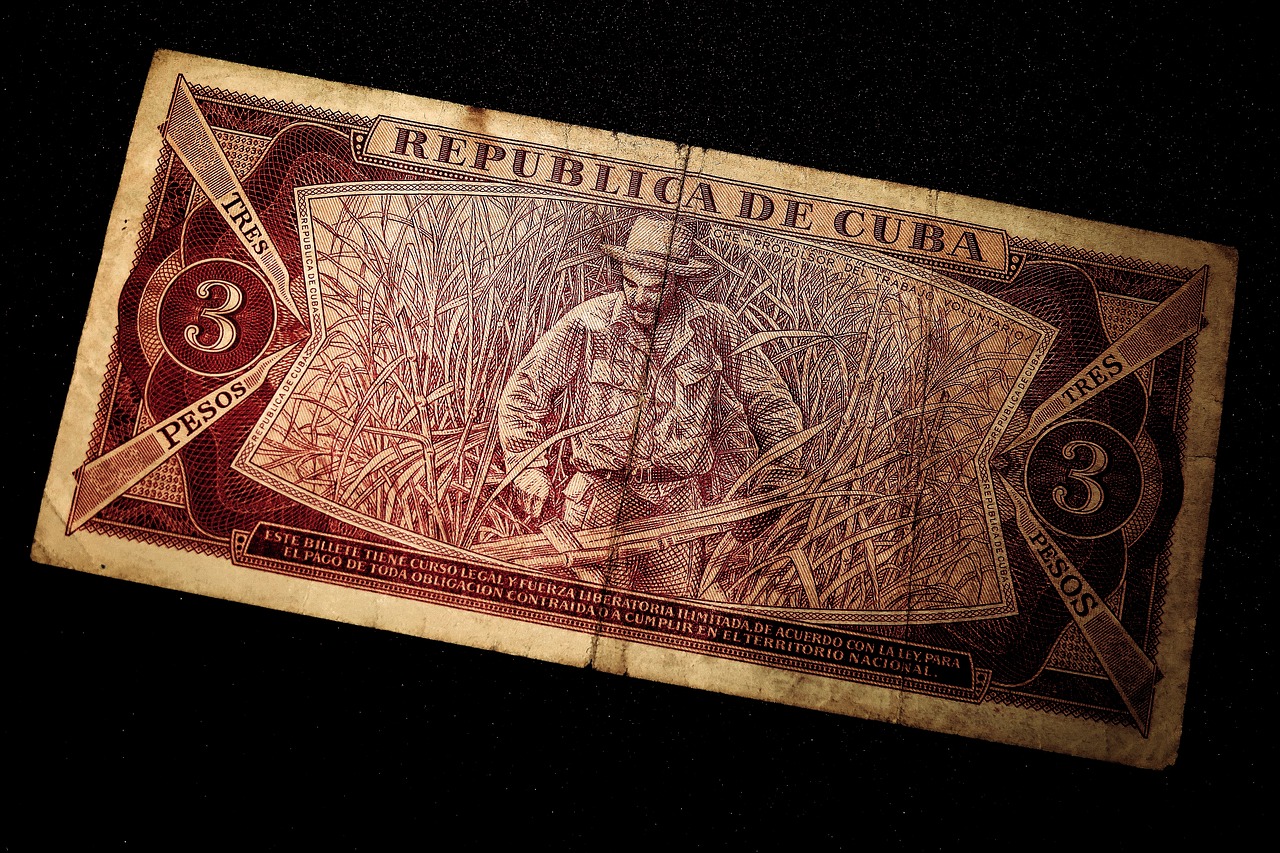 Dolerio Kupiūra, Che Guevara, Pinigai, Banknotas, Tres Pesos, 3 Peso Išvaizda, Senas Banknotas, Revoliucinis, Vadas, Cukranendrių Derlius