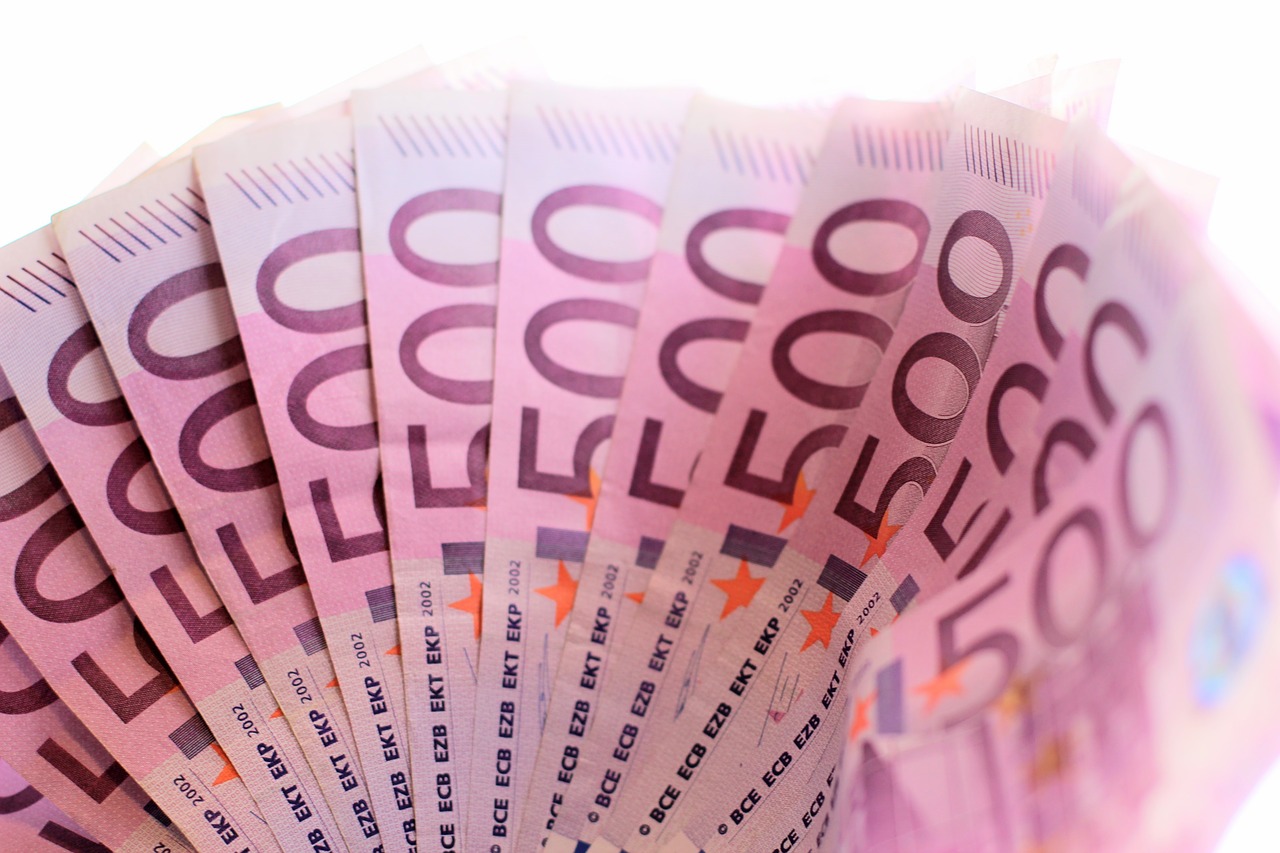 Dolerio Kupiūra, Pinigai, 500 Eurų, Euras, Valiuta, Banknotas, Pinigai Ir Pinigų Ekvivalentai, Popieriniai Pinigai, Finansai, Europa