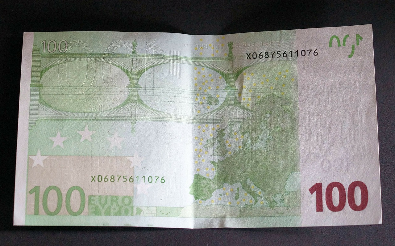 Dolerio Kupiūra, 100 Eurų, Valiuta, Popieriniai Pinigai, Banknotas, Atgal, Nemokamos Nuotraukos,  Nemokama Licenzija