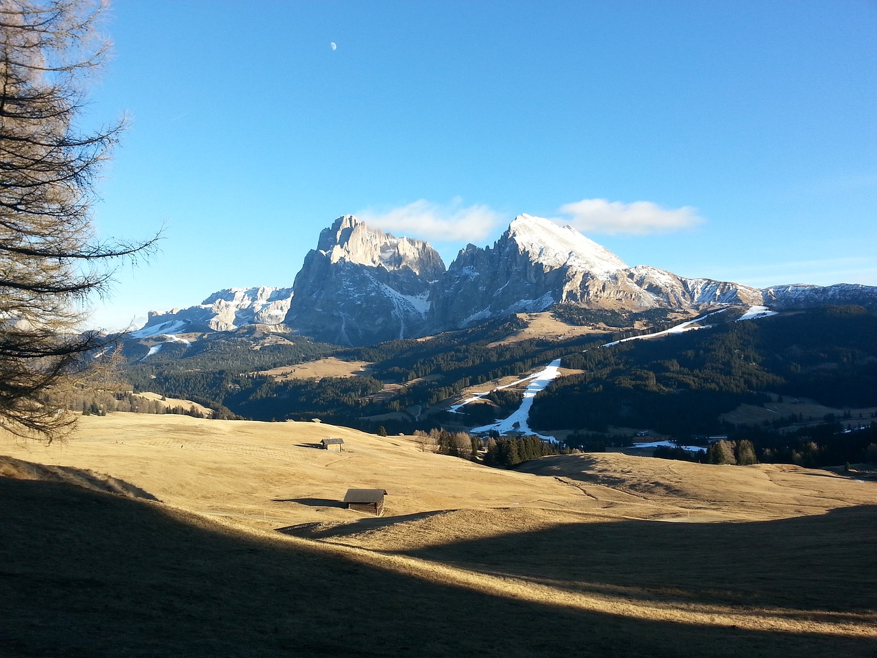 Dolomitai, South Tyrol, Schlern, Gamta, Italy, Aukso Ruduo, Nemokamos Nuotraukos,  Nemokama Licenzija