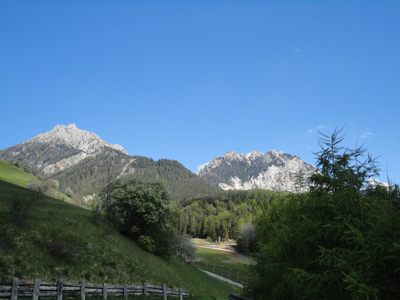 Dolomitai, Kalnai, Rokas, Panorama, Dangus, Mėlynas, Nuotaika, Italy, South Tyrol, Kaimai