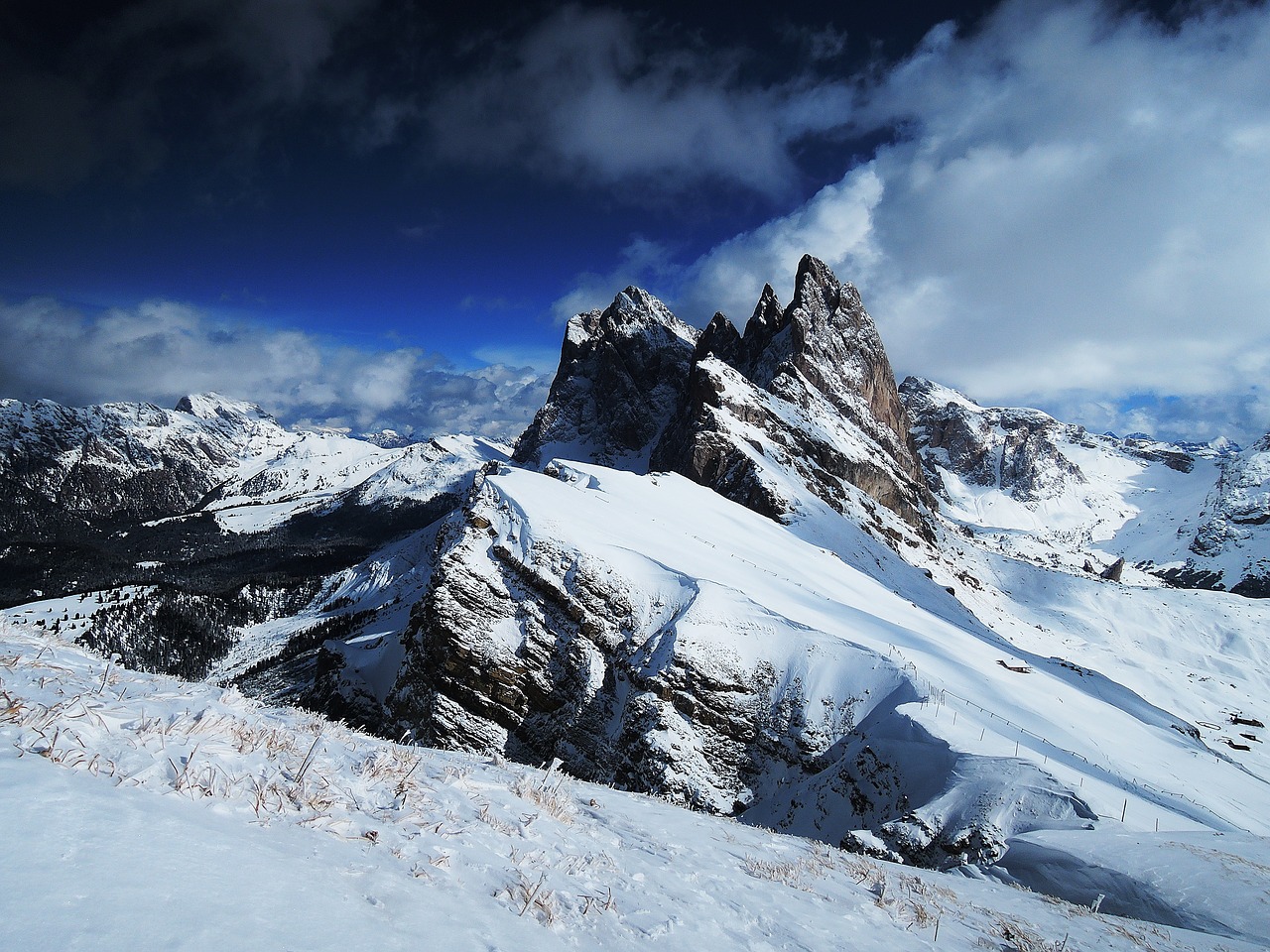 Dolomitai, Kalnai, Kalnas, Rokas, Gamta, Alpių, Kraštovaizdis, Italy, Žiema, Aukščiausiojo Lygio Susitikimas