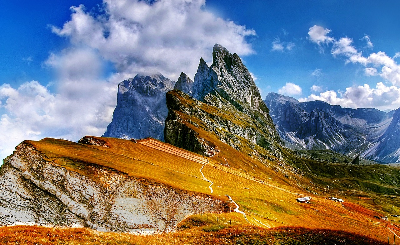 Dolomitai, Kalnai, South Tyrol, Alpių, Italy, Unesco Pasaulio Paveldas, Žygiai, Griovių Laukas, Villnösstal, Rokas