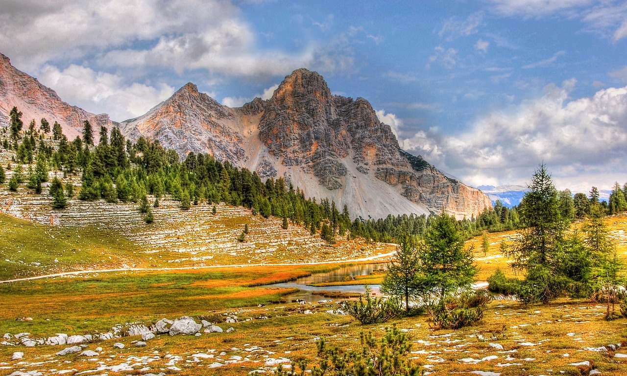 Dolomitai, Kalnai, South Tyrol, Alpių, Italy, Žygiai, Unesco Pasaulio Paveldas, Alpių Panorama, Gamta, Griovių Laukas