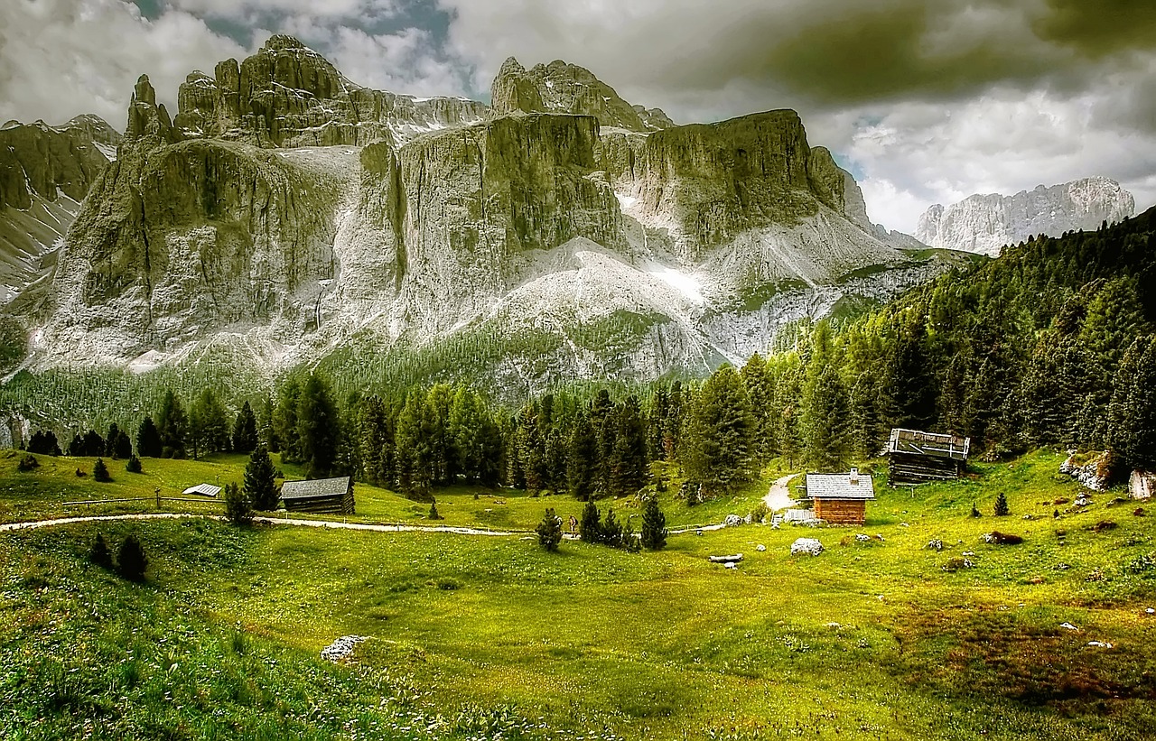 Dolomitai, Kalnai, South Tyrol, Alpių, Italy, Žygiai, Unesco Pasaulio Paveldas, Alpių Panorama, Gamta, Vaizdas