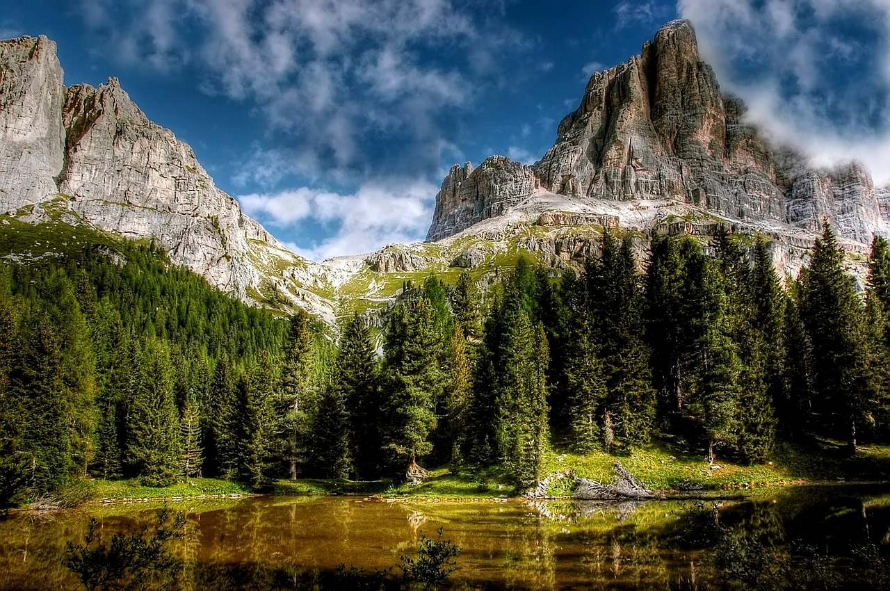 Dolomitai, Kalnai, Belluno, Italy, Vaizdas, Alpių, Žygiai, Gamta, Griovių Laukas, Unesco Pasaulio Paveldas