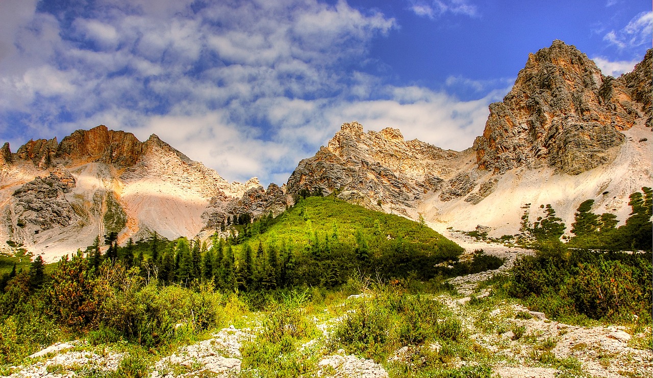 Dolomitai, Fanai, Kraštovaizdis, Kalnai, Rokas, Alpių, Kalnų Peizažas, Žygiai, Fanes Alm, South Tyrol