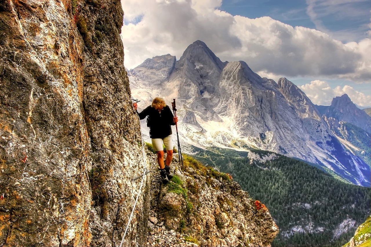 Dolomitai, Lipti, Kalnai, Italy, Žygiai, Aukštas, Alpinizmas, Bergsport, Kietas, Gamtos Stebūklai