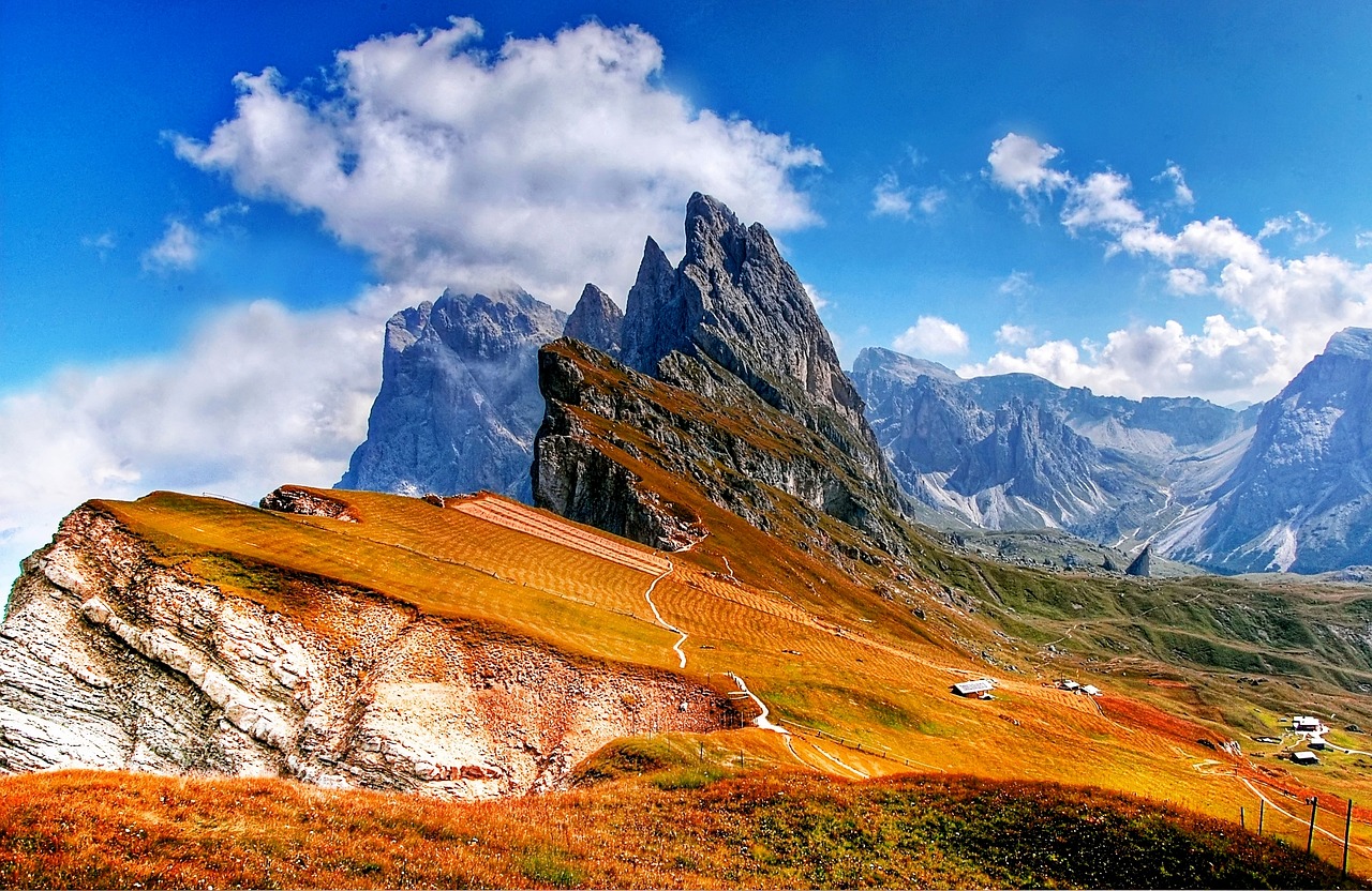 Dolomitai, Kalnai, Italy, South Tyrol, Alpių, Val Gardena, Trentinas, Vaizdas, Unesco Pasaulio Paveldas, Villnösstal