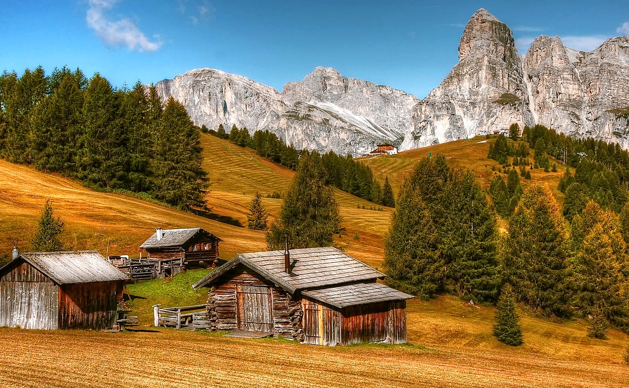 Dolomitai, Kalnai, Italy, South Tyrol, Alpių, Val Gardena, Vaizdas, Žygiai, Gamta, Kraštovaizdis